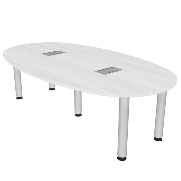 45.25 in W, 84 in L, 29 in H, Engineered Wood Top, White